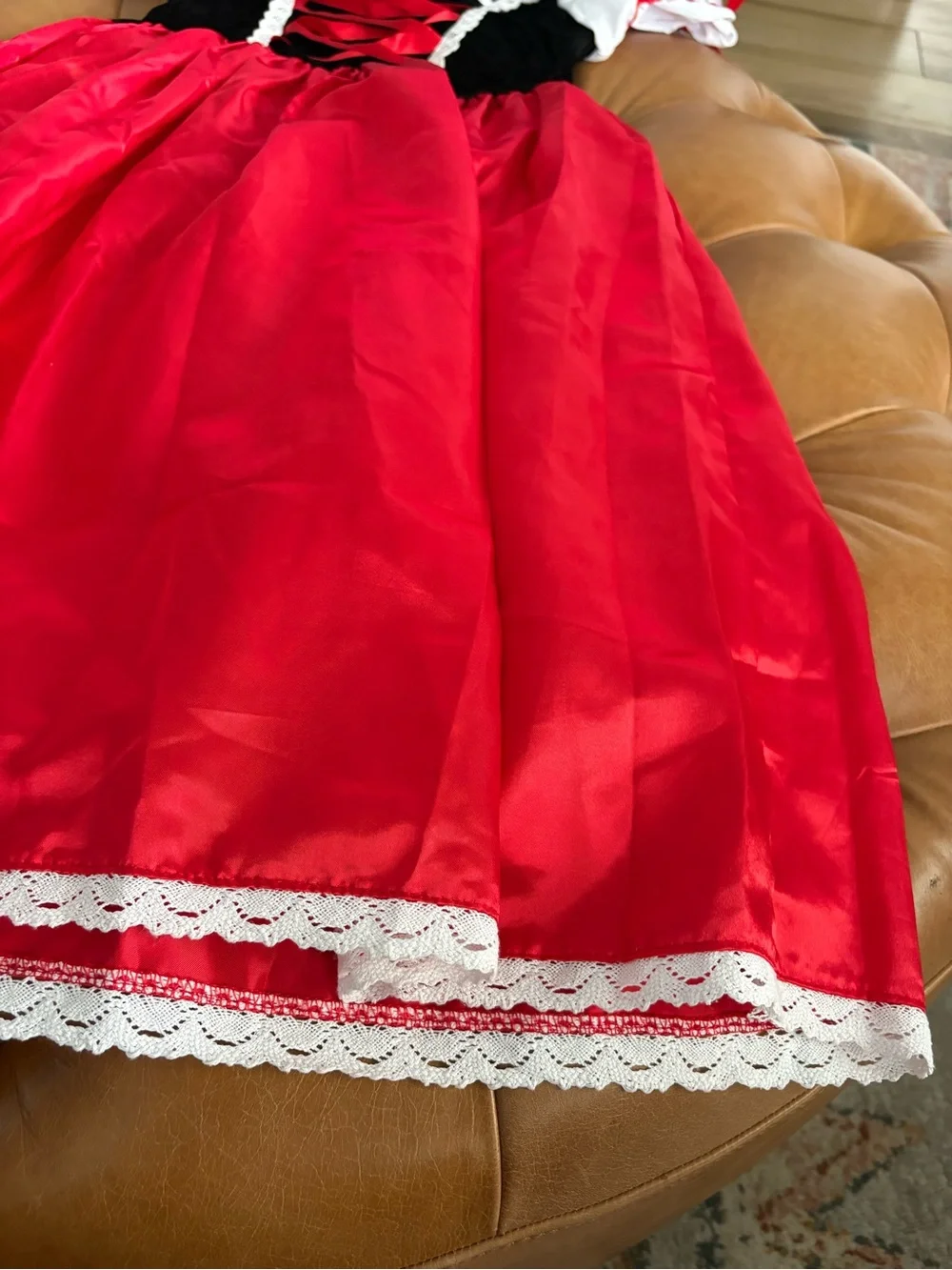 4 piece Little Red Riding Hood costume.